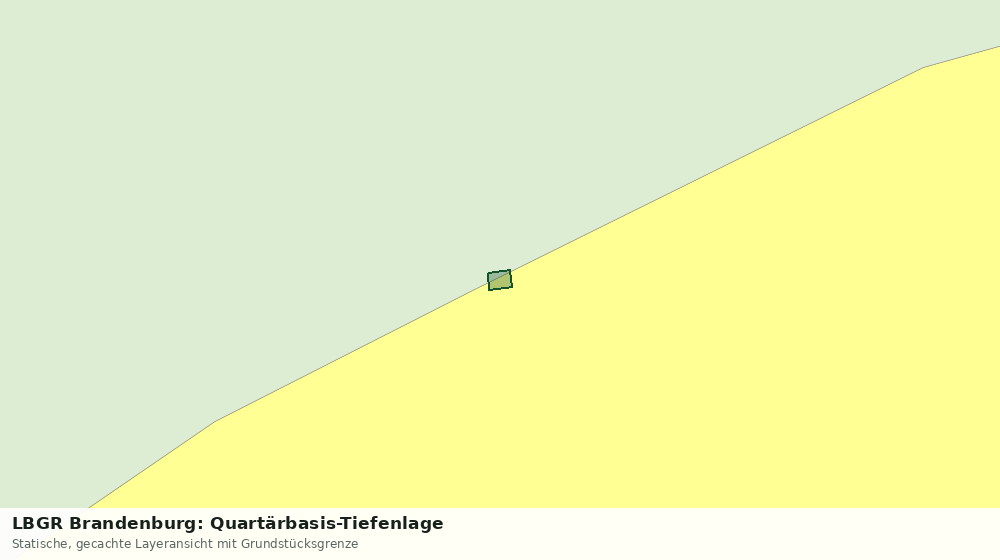 Statische Kartenansicht: LBGR Brandenburg: Quartärbasis-Tiefenlage