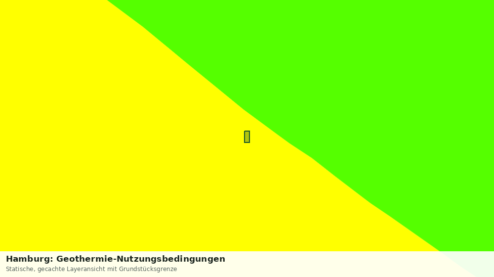 Statische Kartenansicht: Hamburg: Geothermie-Nutzungsbedingungen