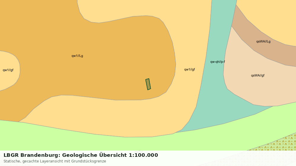 Statische Kartenansicht: LBGR Brandenburg: Geologische Übersicht 1:100.000