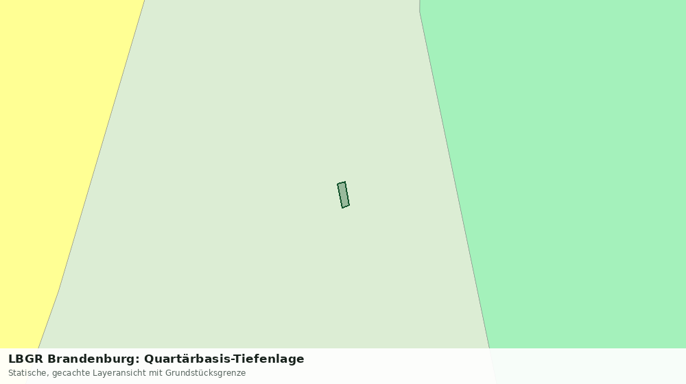 Statische Kartenansicht: LBGR Brandenburg: Quartärbasis-Tiefenlage