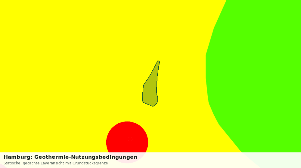 Statische Kartenansicht: Hamburg: Geothermie-Nutzungsbedingungen
