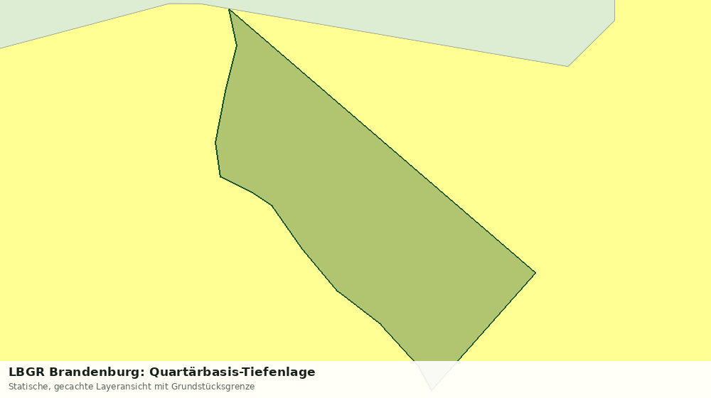 Statische Kartenansicht: LBGR Brandenburg: Quartärbasis-Tiefenlage