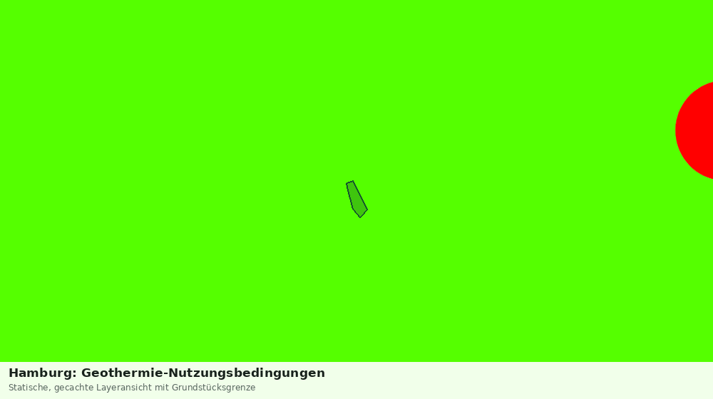 Statische Kartenansicht: Hamburg: Geothermie-Nutzungsbedingungen