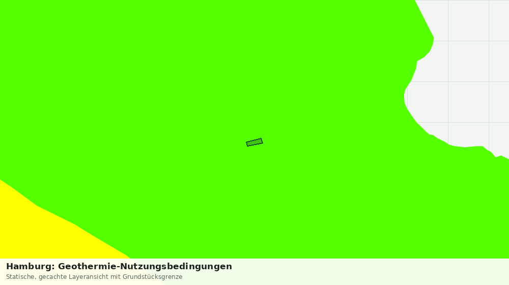Statische Kartenansicht: Hamburg: Geothermie-Nutzungsbedingungen