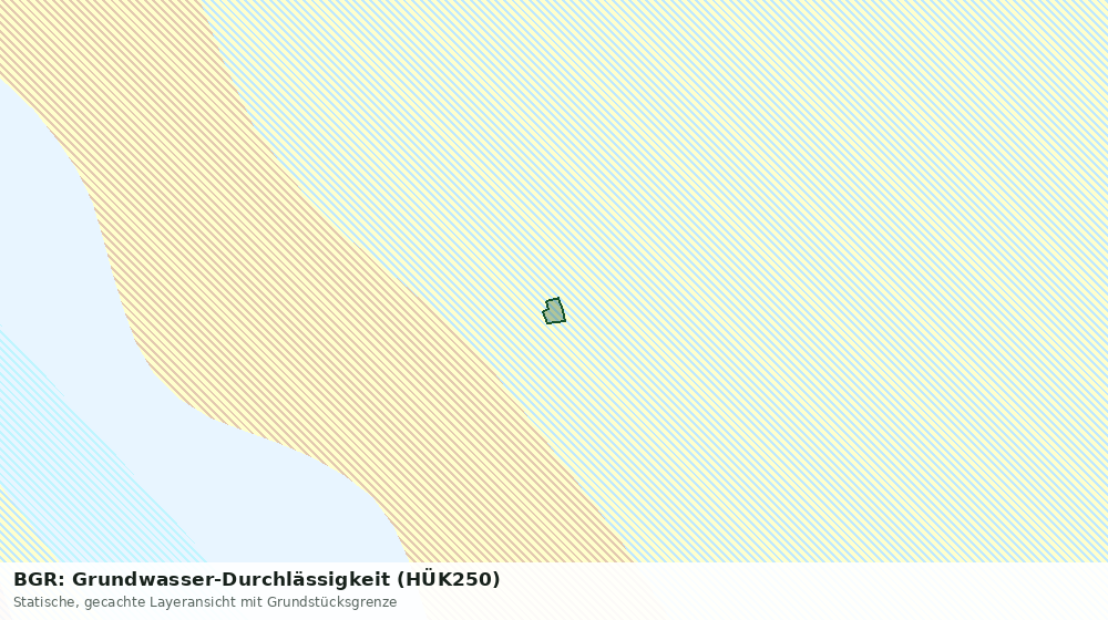 Statische Kartenansicht: BGR: Grundwasser-Durchlässigkeit (HÜK250)