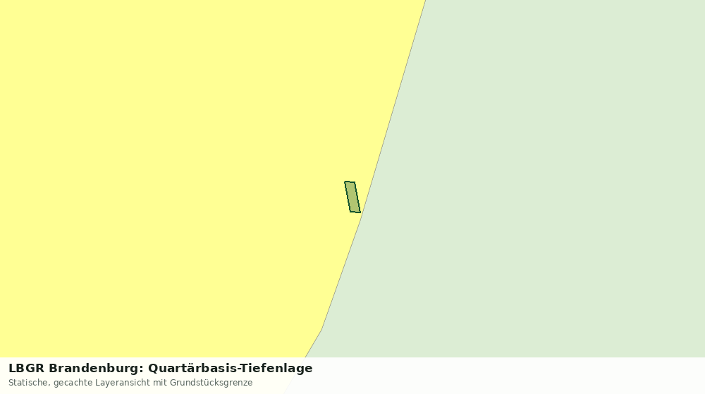 Statische Kartenansicht: LBGR Brandenburg: Quartärbasis-Tiefenlage