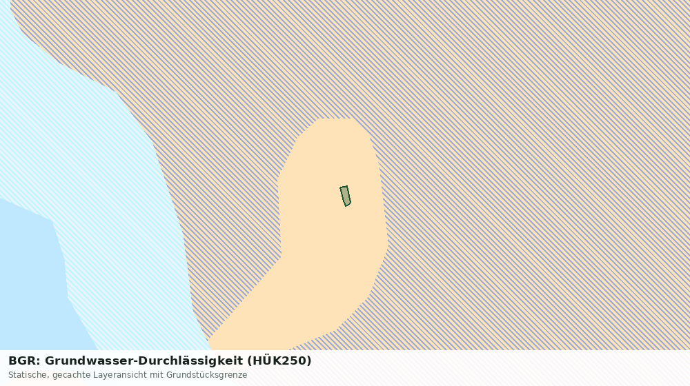 Statische Kartenansicht: BGR: Grundwasser-Durchlässigkeit (HÜK250)