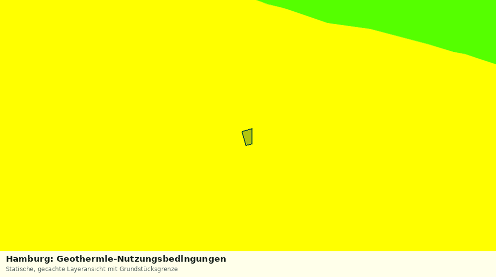 Statische Kartenansicht: Hamburg: Geothermie-Nutzungsbedingungen
