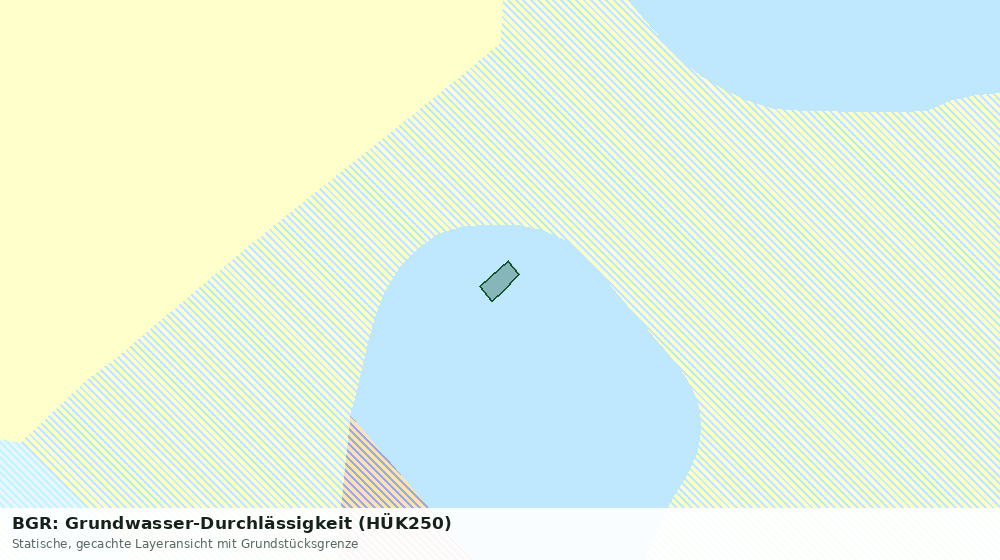 Statische Kartenansicht: BGR: Grundwasser-Durchlässigkeit (HÜK250)