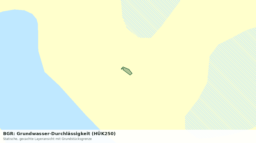 Statische Kartenansicht: BGR: Grundwasser-Durchlässigkeit (HÜK250)