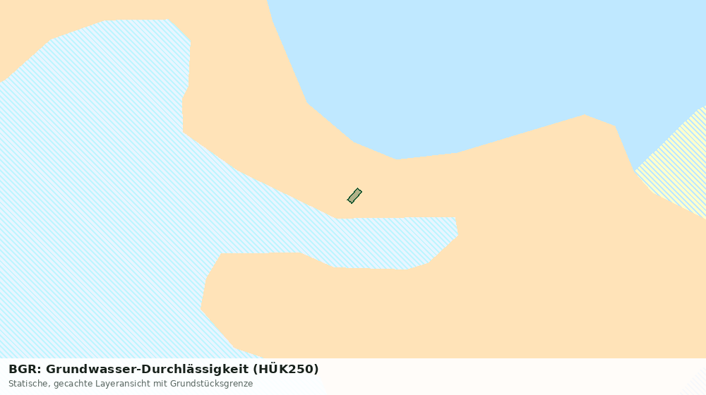 Statische Kartenansicht: BGR: Grundwasser-Durchlässigkeit (HÜK250)