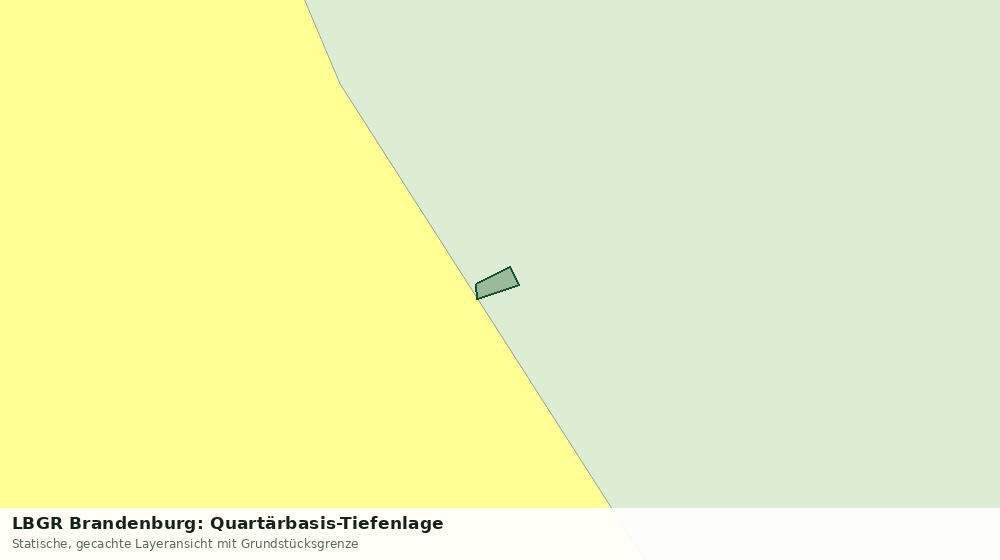 Statische Kartenansicht: LBGR Brandenburg: Quartärbasis-Tiefenlage