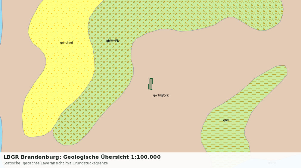 Statische Kartenansicht: LBGR Brandenburg: Geologische Übersicht 1:100.000