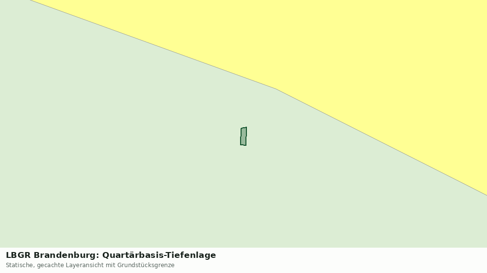 Statische Kartenansicht: LBGR Brandenburg: Quartärbasis-Tiefenlage