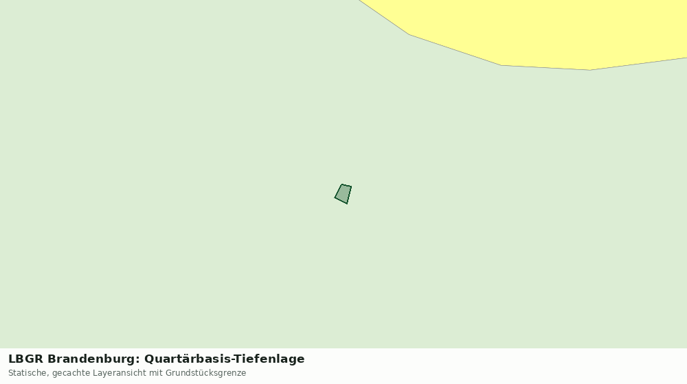 Statische Kartenansicht: LBGR Brandenburg: Quartärbasis-Tiefenlage