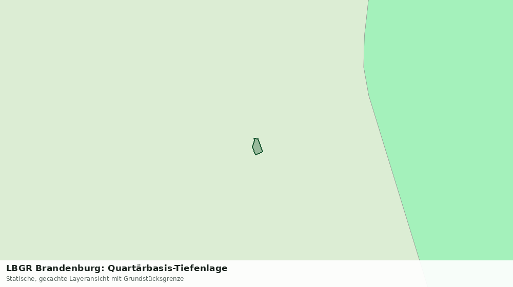 Statische Kartenansicht: LBGR Brandenburg: Quartärbasis-Tiefenlage