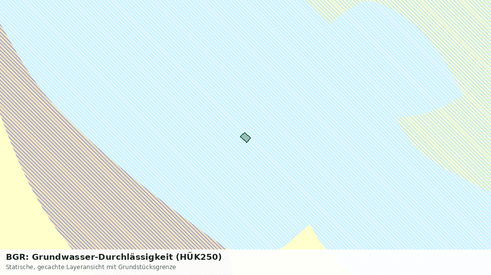 Statische Kartenansicht: BGR: Grundwasser-Durchlässigkeit (HÜK250)