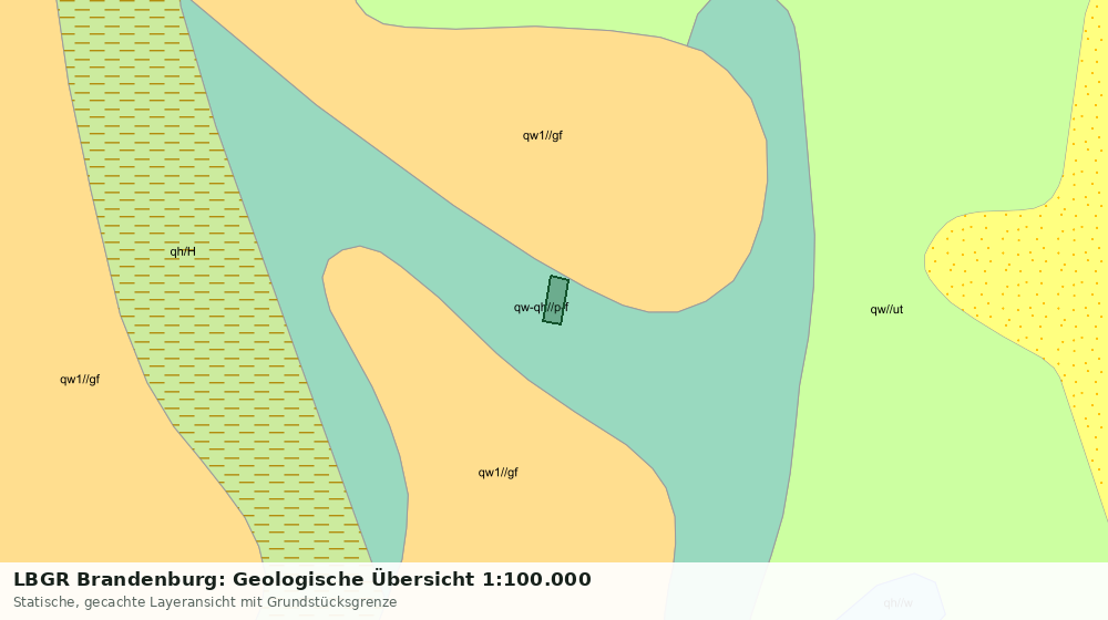 Statische Kartenansicht: LBGR Brandenburg: Geologische Übersicht 1:100.000