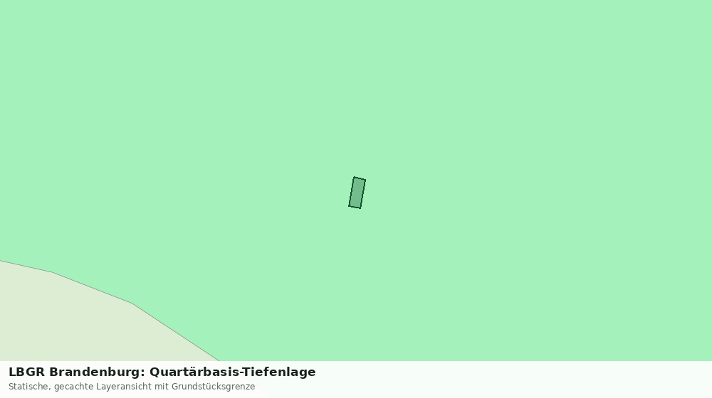Statische Kartenansicht: LBGR Brandenburg: Quartärbasis-Tiefenlage