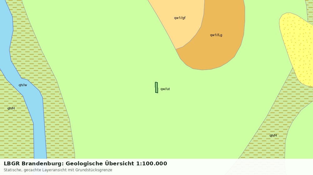 Statische Kartenansicht: LBGR Brandenburg: Geologische Übersicht 1:100.000