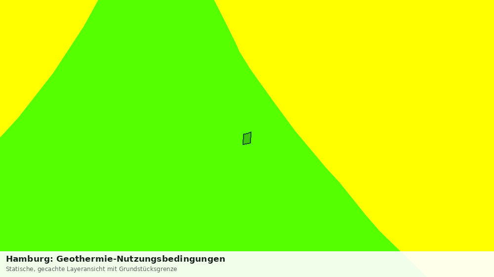 Statische Kartenansicht: Hamburg: Geothermie-Nutzungsbedingungen