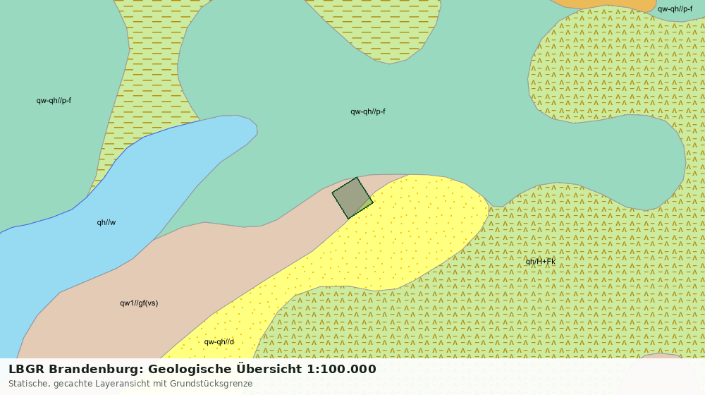 Statische Kartenansicht: LBGR Brandenburg: Geologische Übersicht 1:100.000
