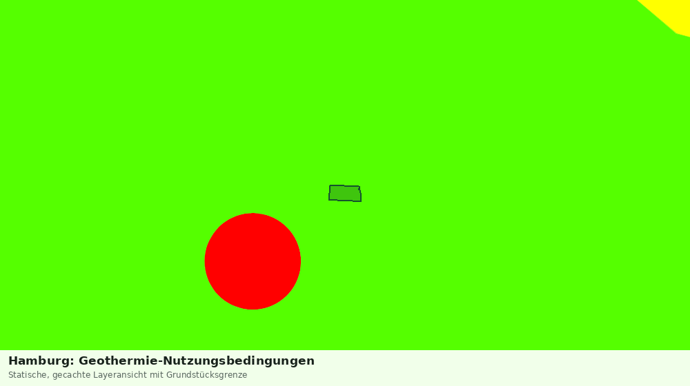 Statische Kartenansicht: Hamburg: Geothermie-Nutzungsbedingungen