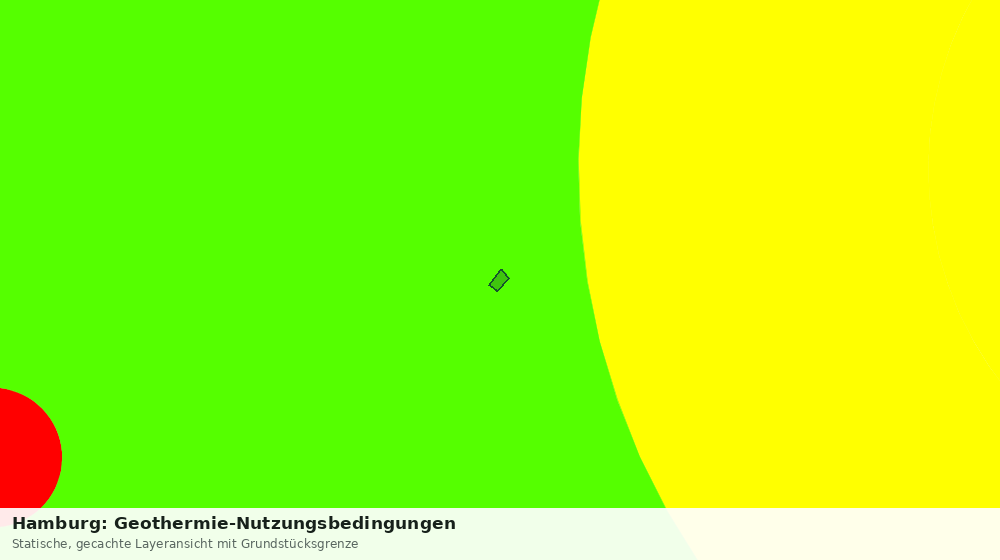 Statische Kartenansicht: Hamburg: Geothermie-Nutzungsbedingungen
