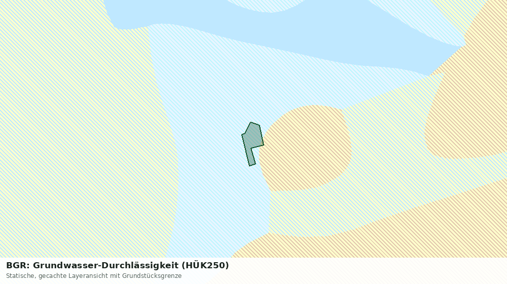 Statische Kartenansicht: BGR: Grundwasser-Durchlässigkeit (HÜK250)