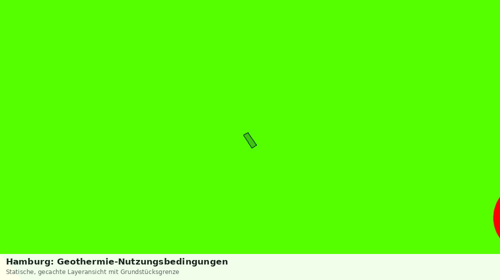 Statische Kartenansicht: Hamburg: Geothermie-Nutzungsbedingungen