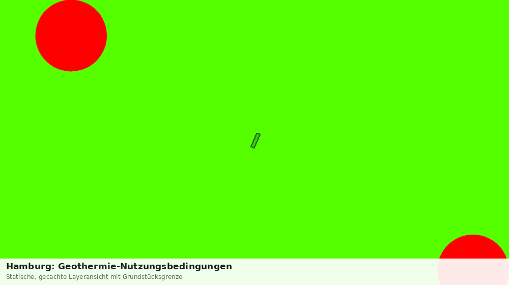 Statische Kartenansicht: Hamburg: Geothermie-Nutzungsbedingungen