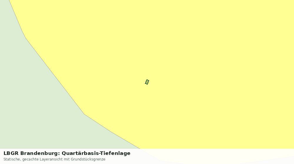 Statische Kartenansicht: LBGR Brandenburg: Quartärbasis-Tiefenlage