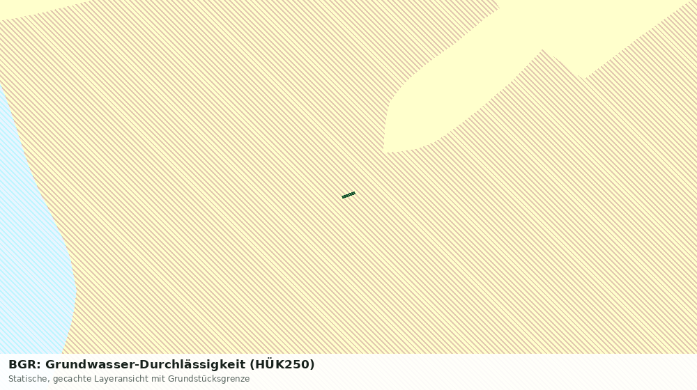 Statische Kartenansicht: BGR: Grundwasser-Durchlässigkeit (HÜK250)