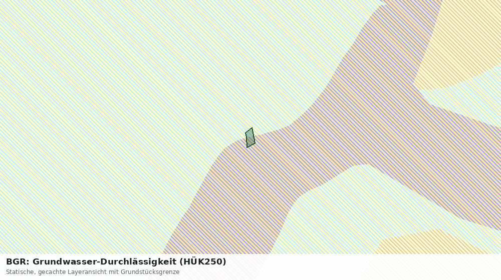 Statische Kartenansicht: BGR: Grundwasser-Durchlässigkeit (HÜK250)