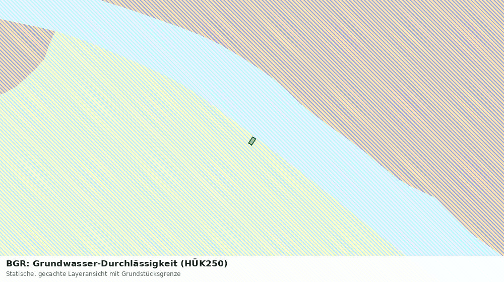 Statische Kartenansicht: BGR: Grundwasser-Durchlässigkeit (HÜK250)