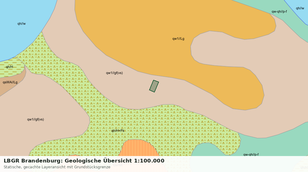 Statische Kartenansicht: LBGR Brandenburg: Geologische Übersicht 1:100.000