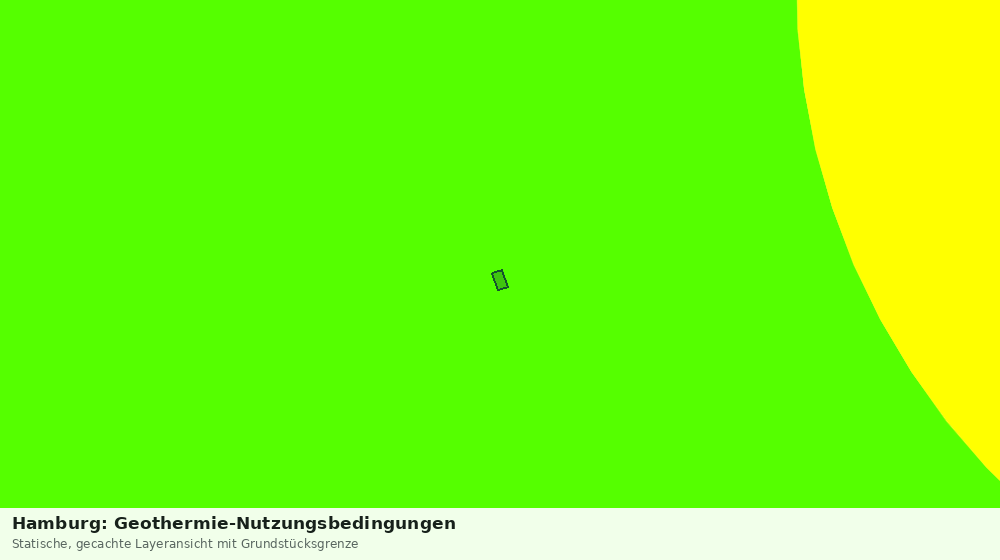 Statische Kartenansicht: Hamburg: Geothermie-Nutzungsbedingungen