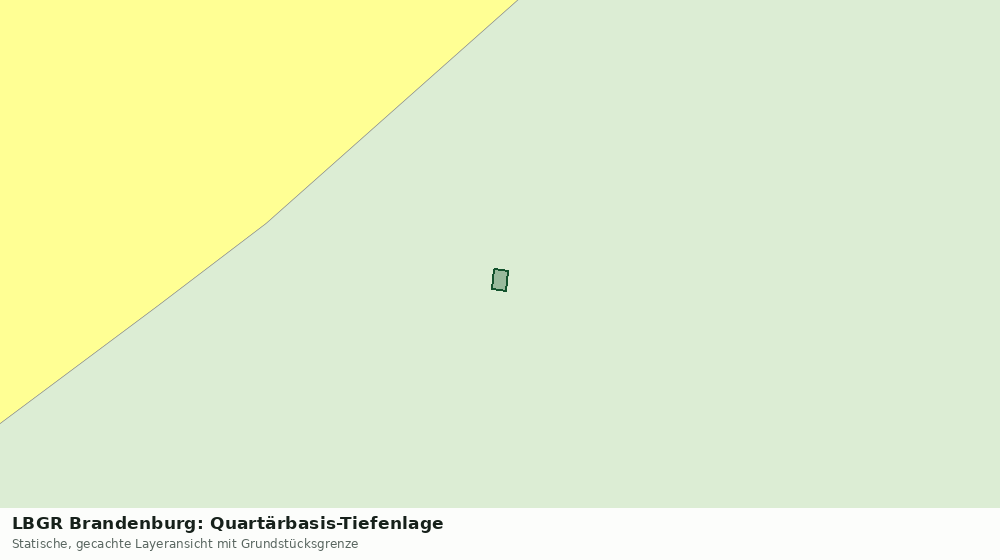 Statische Kartenansicht: LBGR Brandenburg: Quartärbasis-Tiefenlage