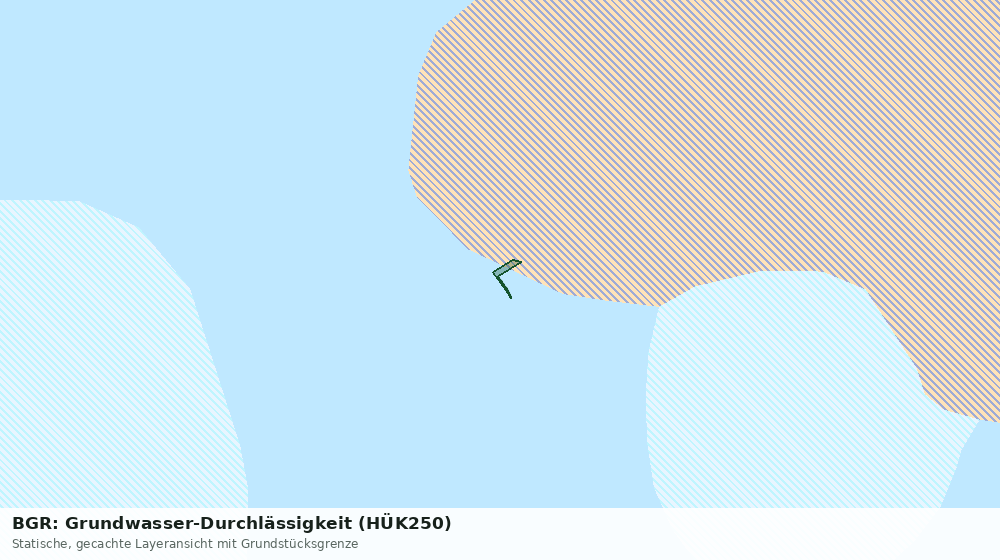 Statische Kartenansicht: BGR: Grundwasser-Durchlässigkeit (HÜK250)