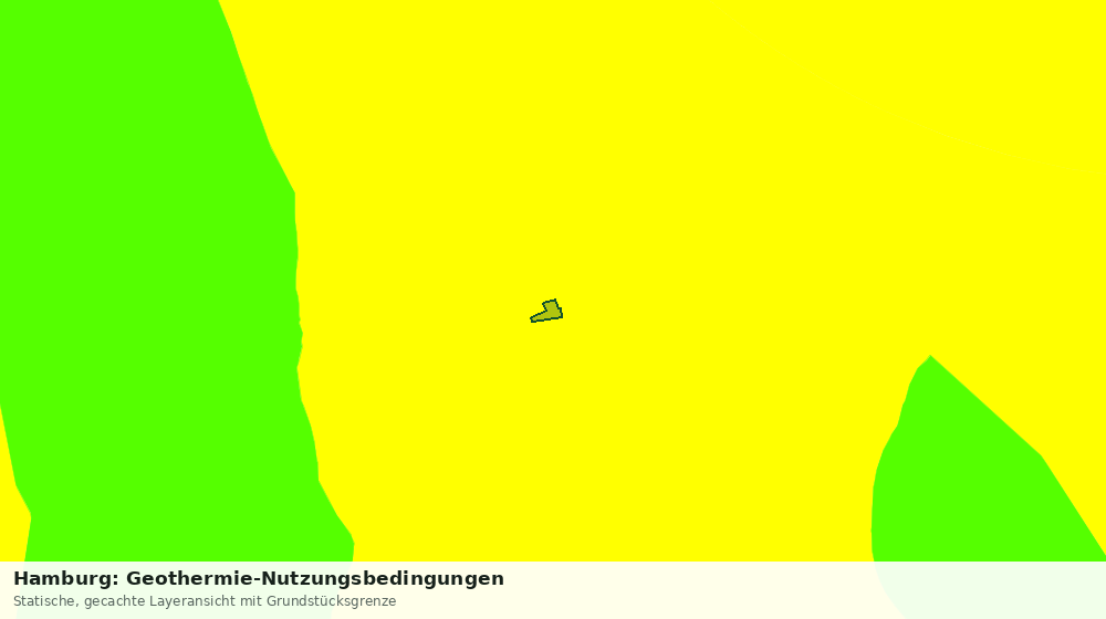 Statische Kartenansicht: Hamburg: Geothermie-Nutzungsbedingungen