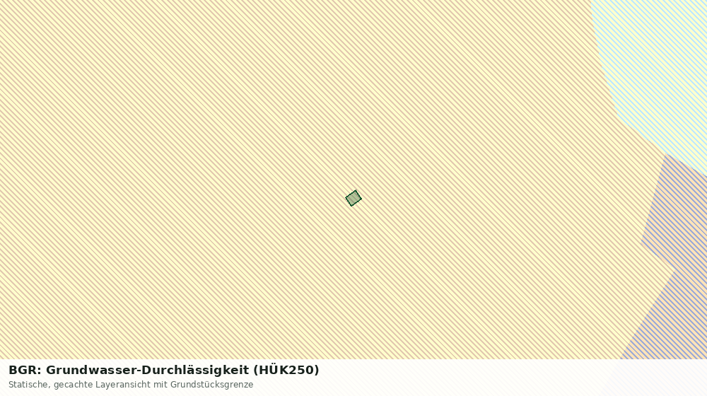 Statische Kartenansicht: BGR: Grundwasser-Durchlässigkeit (HÜK250)