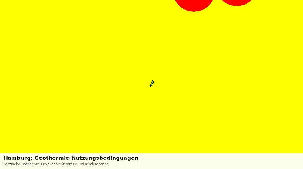 Statische Kartenansicht: Hamburg: Geothermie-Nutzungsbedingungen