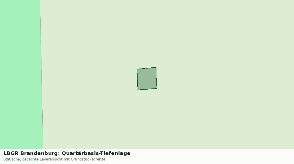 Statische Kartenansicht: LBGR Brandenburg: Quartärbasis-Tiefenlage