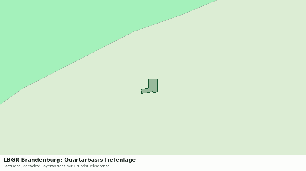 Statische Kartenansicht: LBGR Brandenburg: Quartärbasis-Tiefenlage