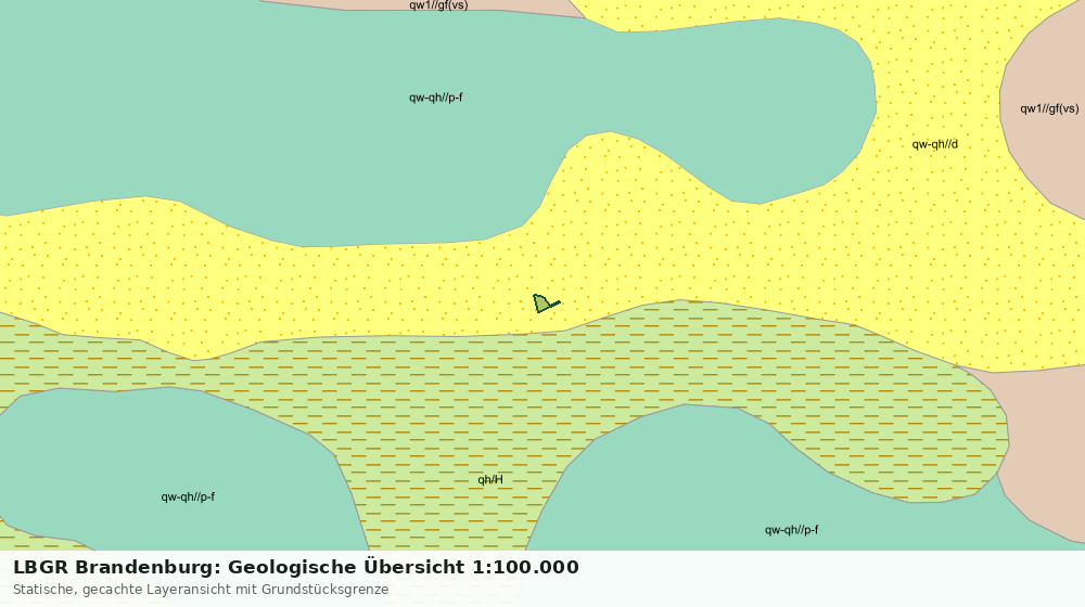 Statische Kartenansicht: LBGR Brandenburg: Geologische Übersicht 1:100.000