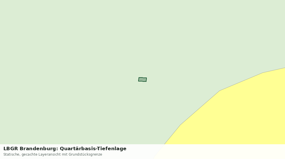 Statische Kartenansicht: LBGR Brandenburg: Quartärbasis-Tiefenlage