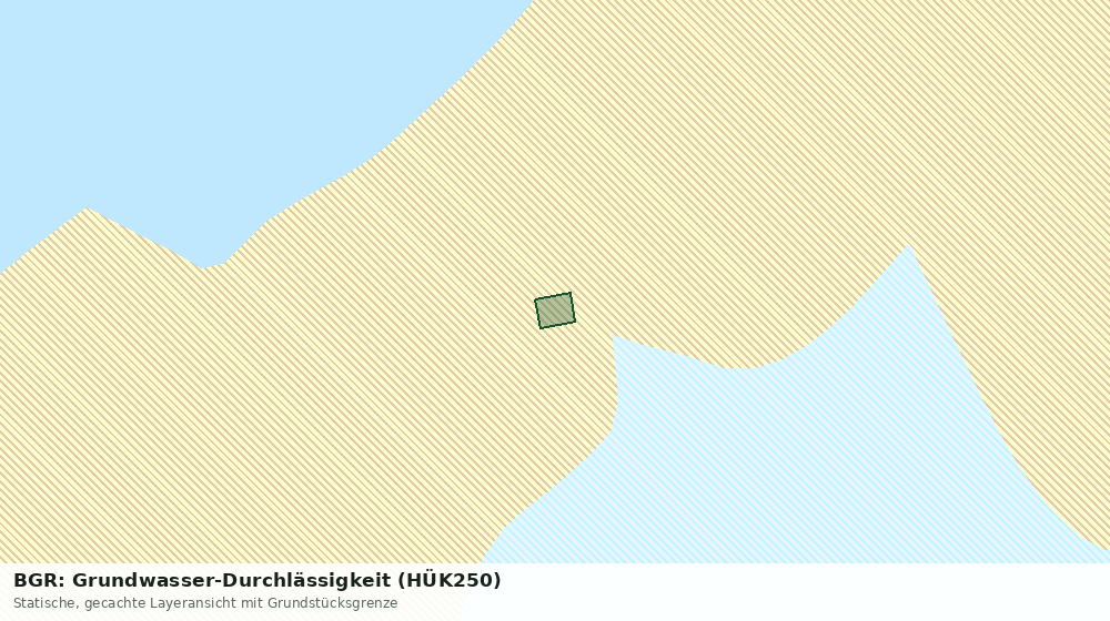 Statische Kartenansicht: BGR: Grundwasser-Durchlässigkeit (HÜK250)