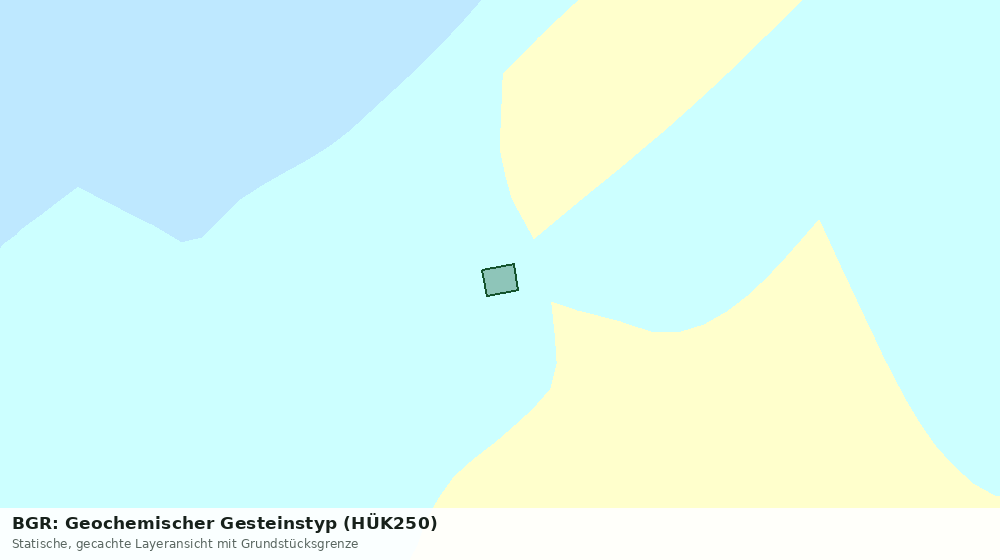 Statische Kartenansicht: BGR: Geochemischer Gesteinstyp (HÜK250)