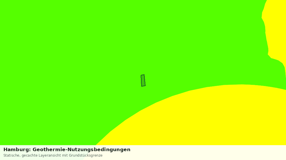 Statische Kartenansicht: Hamburg: Geothermie-Nutzungsbedingungen