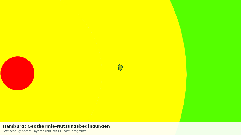Statische Kartenansicht: Hamburg: Geothermie-Nutzungsbedingungen